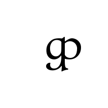 LATIN SMALL LIGATURE GP