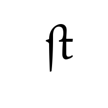 LATIN SMALL LIGATURE LONG S DESCENDING T