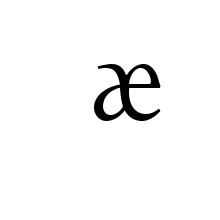 LATIN ENLARGED LETTER SMALL LIGATURE AE