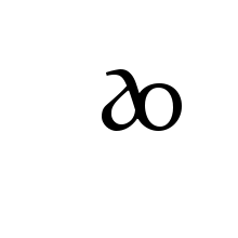 LATIN LIGATURE ENLARGED LETTER SMALL A AND LATIN SMALL LETTER O