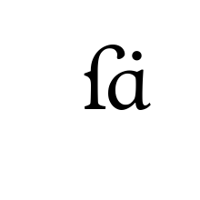 LATIN SMALL LIGATURE LONG S A WITH DIAERESIS