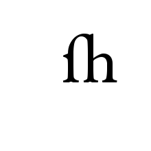 LATIN SMALL LIGATURE LONG S H