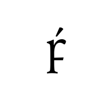 LATIN SMALL LETTER INSULAR F WITH ACUTE