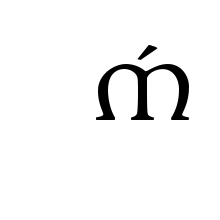 LATIN SMALL LETTER UNCIAL M WITH ACUTE
