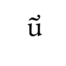 LATIN SMALL LETTER U WITH CURLY BAR ABOVE