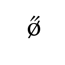 LATIN SMALL LETTER O WITH STROKE AND DOUBLE ACUTE