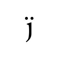 LATIN SMALL LETTER J WITH DIAERESIS