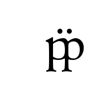 LATIN SMALL LIGATURE PP WITH DIAERESIS