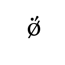 LATIN SMALL LETTER O WITH STROKE AND DOT ABOVE AND ACUTE