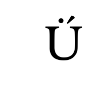 LATIN CAPITAL LETTER U WITH DOT ABOVE AND ACUTE