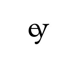 LATIN SMALL LIGATURE EY