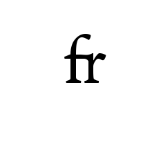 LATIN SMALL LIGATURE FR