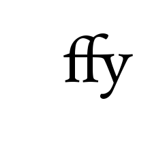 LATIN SMALL LIGATURE FFY