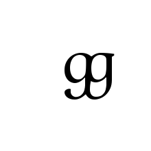 LATIN SMALL LIGATURE GG