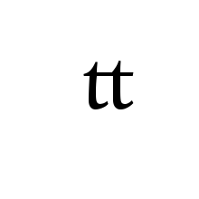 LATIN SMALL LIGATURE TT