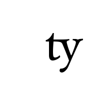 LATIN SMALL LIGATURE TY