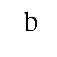 LATIN ENLARGED LETTER SMALL B