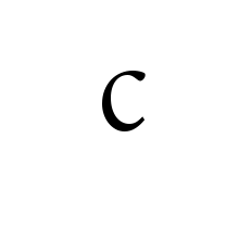 LATIN ENLARGED LETTER SMALL C