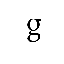 LATIN ENLARGED LETTER SMALL G