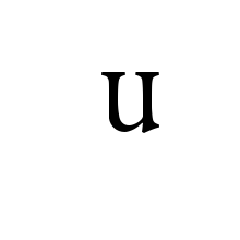 LATIN ENLARGED LETTER SMALL U