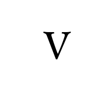 LATIN ENLARGED LETTER SMALL V