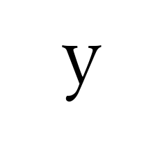 LATIN ENLARGED LETTER SMALL Y