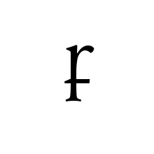LATIN ENLARGED LETTER SMALL INSULAR F