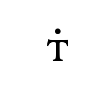 LATIN LETTER SMALL CAPITAL T WITH DOT ABOVE
