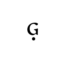 LATIN LETTER SMALL CAPITAL G WITH DOT BELOW