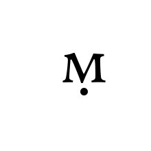 LATIN LETTER SMALL CAPITAL M WITH DOT BELOW