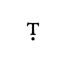LATIN LETTER SMALL CAPITAL T WITH DOT BELOW