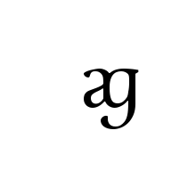 LATIN SMALL LIGATURE AG