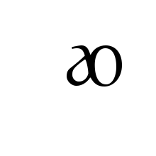 LATIN ENLARGED LETTER SMALL LIGATURE AO