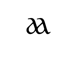 LATIN ENLARGED LETTER SMALL LIGATURE AA