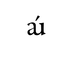 LATIN SMALL LIGATURE AU WITH ACUTE