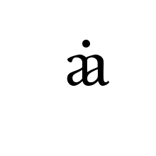 LATIN SMALL LIGATURE AA WITH DOT ABOVE