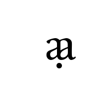 LATIN SMALL LIGATURE AA WITH DOT BELOW