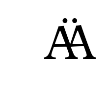 LATIN CAPITAL LIGATURE AA WITH DIAERESIS