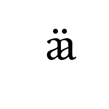 LATIN SMALL LIGATURE AA WITH DIAERESIS