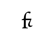 LATIN SMALL LETTER F WITH CURL