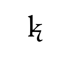 LATIN SMALL LETTER K WITH CURL