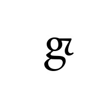 LATIN SMALL LETTER G WITH CURL