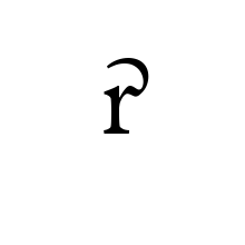 LATIN SMALL LETTER R WITH FLOURISH