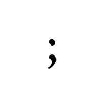 LATIN ABBREVIATION SIGN SEMICOLON