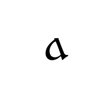 LATIN SMALL LETTER A INSULAR FORM