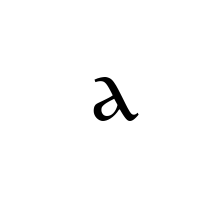 LATIN SMALL LETTER A UNCIAL FORM