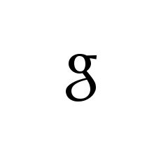 LATIN SMALL LETTER G WITH SEPARATE LOOPS