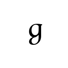 LATIN SMALL LETTER CLOSED G WITH SMALL LOWER LOOP
