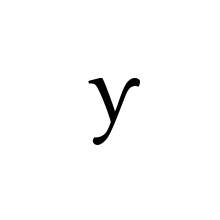 LATIN SMALL LETTER Y WITH RIGHT MAIN STROKE