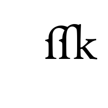 LATIN SMALL LIGATURE LONG S LONG S K